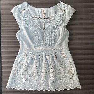 *gently worn* Anthropologie Floreat eyelet top (size 4)
